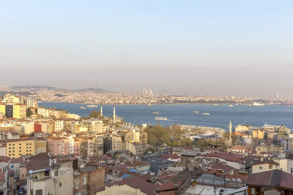 Ariel görünümü Türkiye nin en kalabalık şehri hem de kültürel ve finansal merkezi olan Istanbul 'un. İstanbul her iki tarafında yer. Nüfuslarına göre Avrupa'nın en büyük şehri.