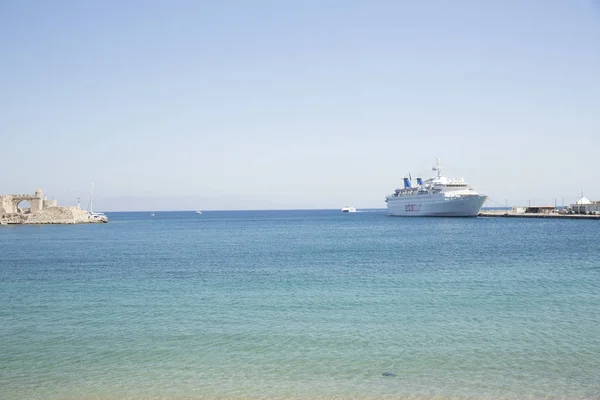 Rhodes Grecia Agosto 2017 Rodas Isla Más Grande Popular Del — Foto de Stock