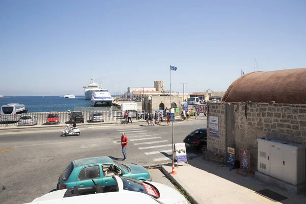 Rhodes Grecia Agosto 2017 Rodas Isla Más Grande Popular Del — Foto de Stock