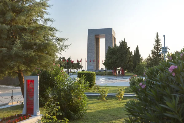 Canakkale Turquie Août 2017 Mémorial Des Martyrs Canakkale Contre Détroit — Photo