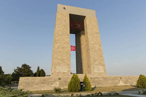 Mémorial Des Martyrs Canakkale Contre Détroit Dardanelles Soldats Turcs Qui — Photo