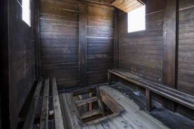 Çanakkale, Türkiye - 30 Ekim 2016: Kopya ahşap Truva Atı Truva Antik şehirde. Truva Savaşı Yunanlılar Truva bağımsız şehir girin ve savaşı kazanmak için kullanılan hile hakkında. 