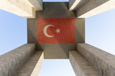 Çanakkale Şehitler Anıtı Çanakkale Boğazı için karşı. Birinci Dünya Savaşı sırasında Aralık 1915 Nisan 1915 gerçekleşti Gelibolu Savaş, katılan Türk askerleri.