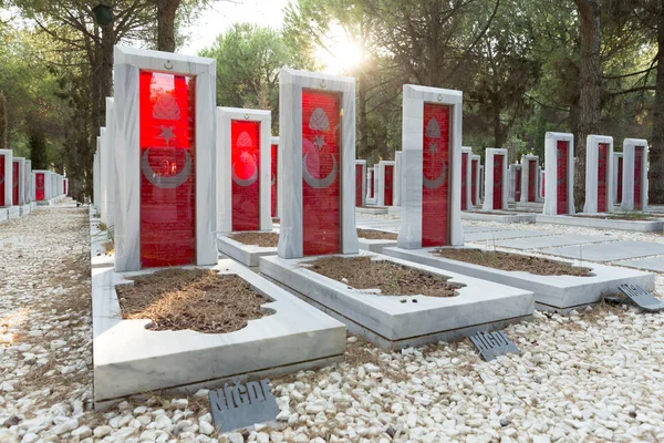 Чанаккале Туреччина Серпня 2017 Військове Кладовище Чанаккале Мучеників Меморіал Заборонила — стокове фото