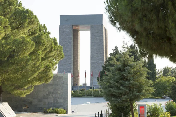 Mémorial Des Martyrs Canakkale Contre Détroit Dardanelles Soldats Turcs Qui — Photo