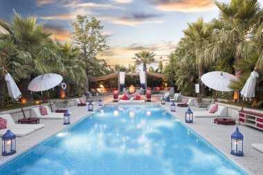 Lüks sonsuzluk beach otel resort Yüzme Havuzu ile