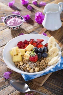 kadar lezzetli sağlıklı kahvaltı görünümü Kapat