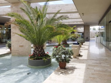 Bodrum, Türkiye - 11 Haziran 2017: Palmarina Bodrum beş altın çapa marina