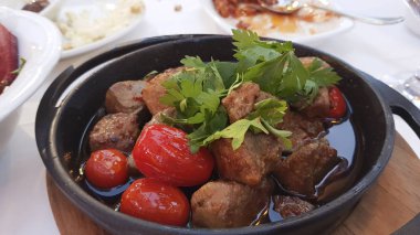 hizmet lezzetli yemek görünümünü kapat 