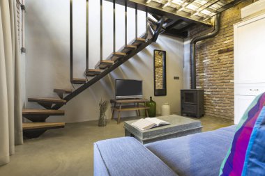 Otel modern loft oturma odasında