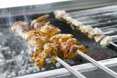 ızgara ızgara sulu et görünümünü kapat