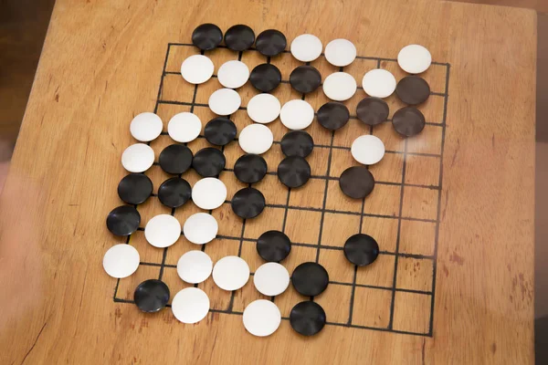 Go abstract strategy board game for two players
