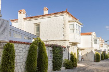 Izmir, Türkiye - 03 Kasım 2018: Kentsel sahne güzel Izmir şehir, Türkiye ile