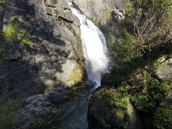 Schilderachtig Uitzicht Van Vloeiende Berg Waterval — Stockfoto