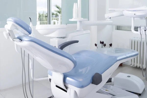 Vue Rapprochée Cabinet Dentiste Vide Avec Équipement Stérile — Photo