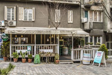 İzmir, Türkiye - 11 Mart 2017: güzel İzmir şehrinin kent manzarası