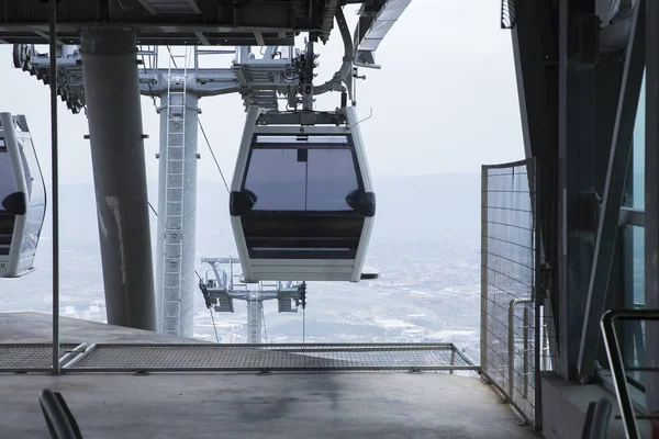 Izmir Turkey March 2017 Teleferic Cabin Popular Tourist Attraction Izmir — Stock Photo, Image