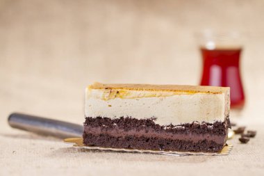 tatlı tatlı ve sıcak çay yakından görünümü