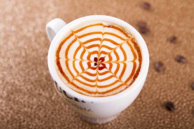 aromatik kahve fincan ı yakından görünümü