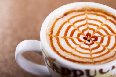 aromatik kahve fincan ı yakından görünümü