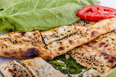 lezzetli baharatlı çanak yakından görünümü