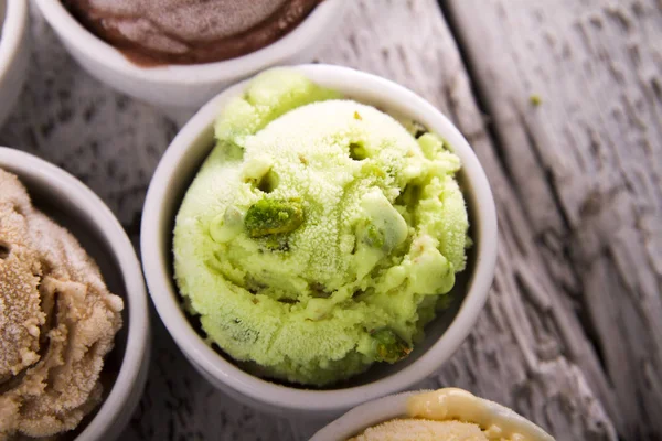 Nahaufnahme Verschiedener Eissorten — Stockfoto