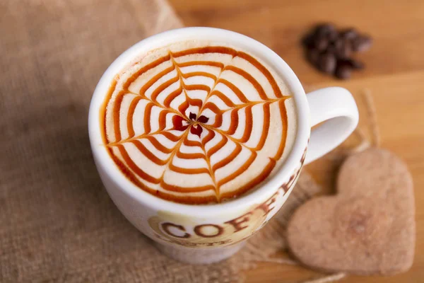 Aromatik Kahve Fincan Yakından Görünümü — Stok fotoğraf