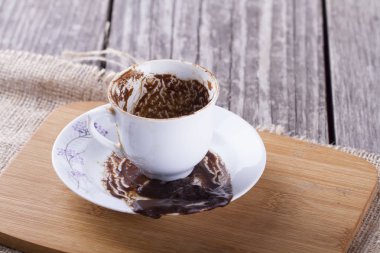 Sıcak çikolata ve seramik kupa