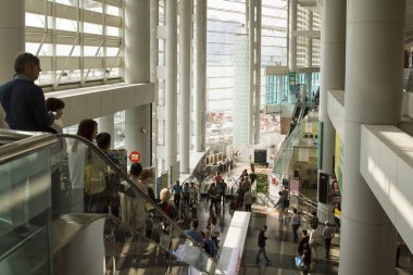 Hong Kong, Çin - 29 Nisan 2017: Hktdc Hong Kong hediyeleri ve Hong Kong premium fuarı