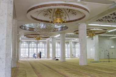 Hong Kong, Çin - 29 Nisan 2017: Kowloon Mescidi ve İslam Merkezi veya Kowloon Camii ve İslam Merkezi hong kong görünümü