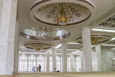 Hong Kong, Çin - 29 Nisan 2017: Kowloon Mescidi ve İslam Merkezi veya Kowloon Camii ve İslam Merkezi hong kong görünümü