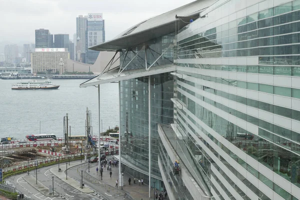 Гонконг Китай Апреля 2017 Года Городской Вид Современного Города Гонконг — стоковое фото
