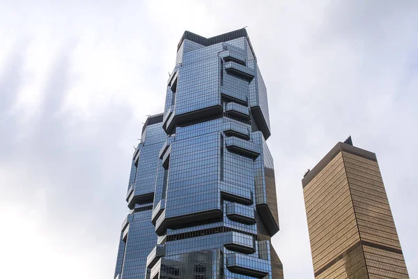 Hong Kong China April 2017 Low Angle View Skyscrapers Hong — Stock Photo, Image