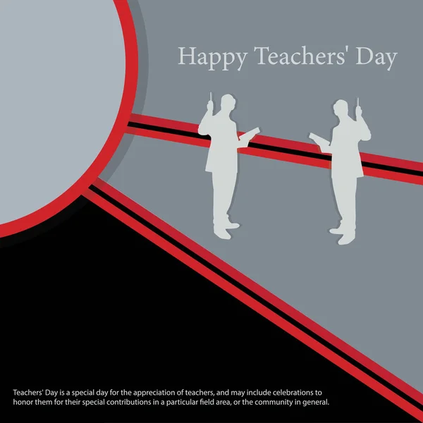 Dia Dos Professores Dia Especial Para Apreciação Dos Professores Pode —  Vetores de Stock