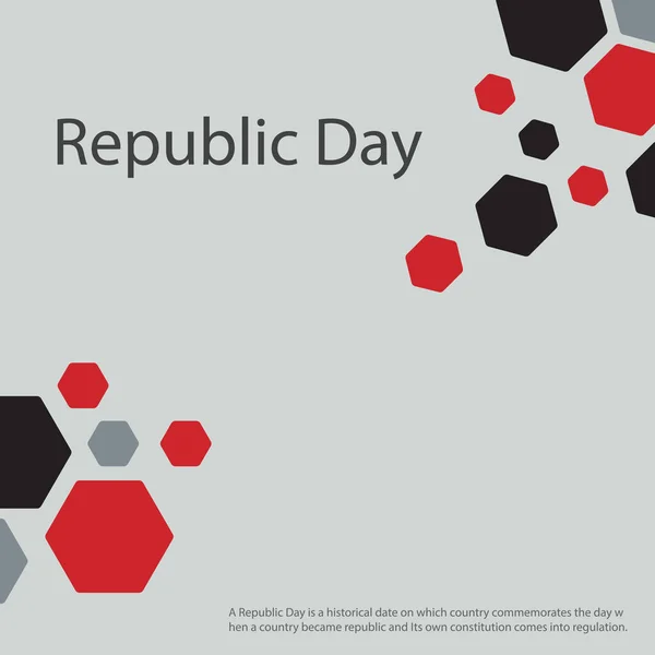 Une Fête République Est Une Date Historique Laquelle Pays Commémore — Image vectorielle