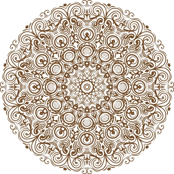 Mandala Geometrisk Konfiguration Symboler — Stock vektor