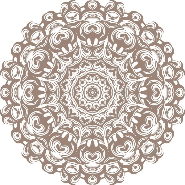 Mandala Geometrisk Konfiguration Symboler — Stock vektor