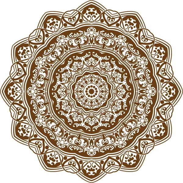 Ein Mandala Ist Eine Geometrische Anordnung Von Symbolen — Stockvektor