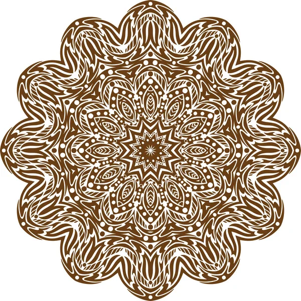 Mandala Sembollerin Geometrik Yapılandırmasıdır — Stok Vektör