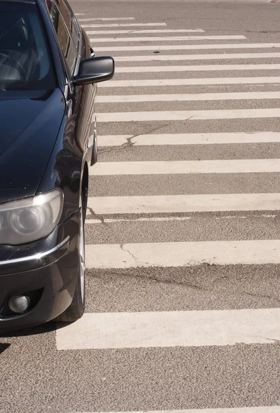 Violación Aparcamiento Coche Aparcado Paso Peatones — Foto de Stock