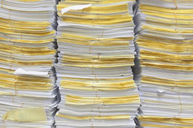 Belgeleri arka plan ve doku için yığını.