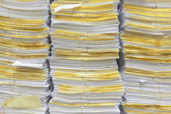 Stack of documents for background and texture.
