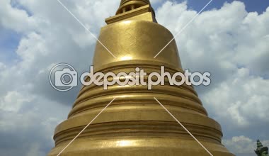 Altın dağ, antik bir pagoda wat saket Tapınağı'Bangkok, Tayland