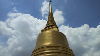 Altın dağ, antik bir pagoda wat saket Tapınağı'Bangkok, Tayland