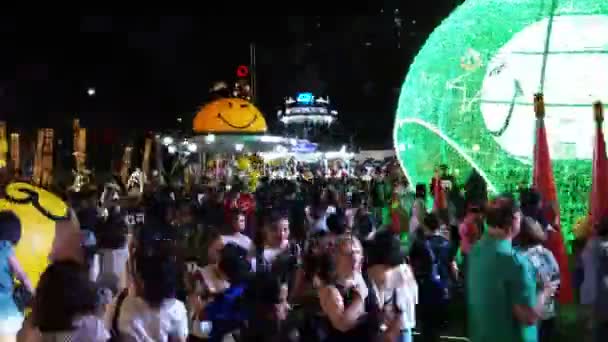 Tailandia Bangkok Noviembre 2018 Caducidad Las Luces Decoraciones Navideñas Bangkok — Vídeos de Stock