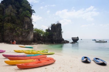 Kano hong Island Krabi, Tayland, sahilde