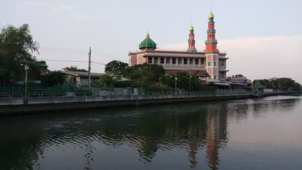 Mezquita Roja Bangkok Tailandia — Vídeos de Stock