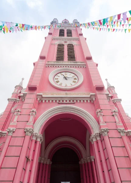 Tan Dinh Church - the Pink Catholic Church in Ho Chi Minh City, — Stock Photo, Image