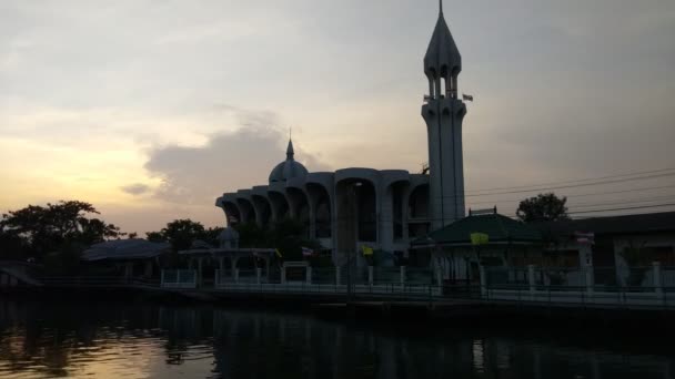 Мечеть Куп Бангкоке Таиланд — стоковое видео