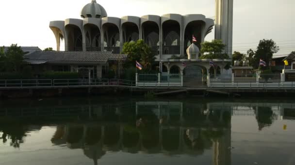 Uma Mesquita Kup Bangkok Tailândia — Vídeo de Stock